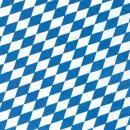 20 Lunch Servietten Bayern Raute weiß blau Oktoberfest 33cm