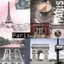 20 Servietten Leben in Paris Frankreich Europa 33cm