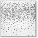 20 napkins confetti silver pattern neutral timeless 33cm