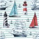 20 napkins maritime lighthouse sailing boat 33cm