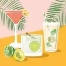 20 Servietten Cocktails 33cm