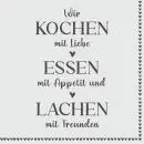 20 Servietten Essen mit Freunden und Familie 33cm