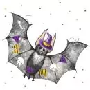 20 napkins Bat Halloween 33cm