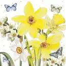 20 napkins spring watercolor watercolors daffodils 33cm