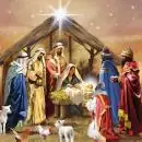 20 napkins Jesus Christ birth | Bethlehem Baptistery of the 3 Kings 33cm