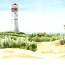 20 napkins Beach Lighthouse 33cm