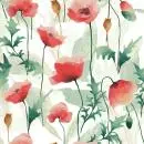20 Servietten Mohnblumen 33cm