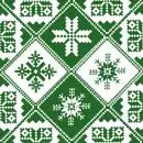 20 Servietten Schneesterne grün weiß Winter 33x33 cm