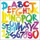 20 napkins back to school with colorful letters and numbers 33cm as a table decoration