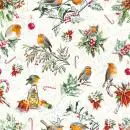 20 Servietten Viele Vögel in Weihnachtsstimmung | Winter | Weihnachten 33cm