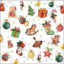 20 Christmas napkins | Gifts balls for children 33cm