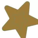 12 Servietten gestanzt Goldener Stern mit gold gefüllt 33cm