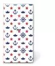 1 pack handkerchiefs anchor steering wheel ship sea ocean white 10 pieces in 1 pack