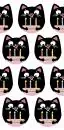 10 Taschentücher schwarze Katzen Halloween 10 Stück in der Packung
