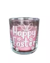 1 glass candle Easter red scented cherry 9cm