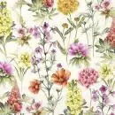 20 Servietten bunte Blumen gemischt im Frühling und Sommer als Tischdeko 33cm