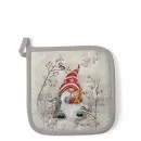 Topflappen Baumwolle – Wichtel Zwerg Winterlandschaft | Weihnachten & Advent